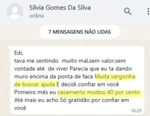 "Tinha vergonha de buscar ajuda. Com 1 mês de orientação, casamento tá 40% melhor" - Silvia, 18 anos de casamento